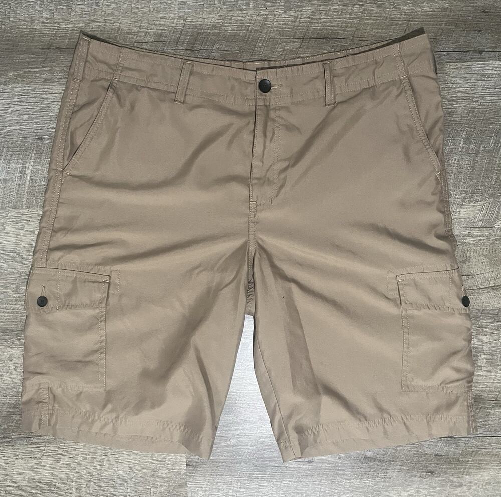 Tony Hawk Brown Cargo shorts Mens Size 38 Skateboard Ripstop